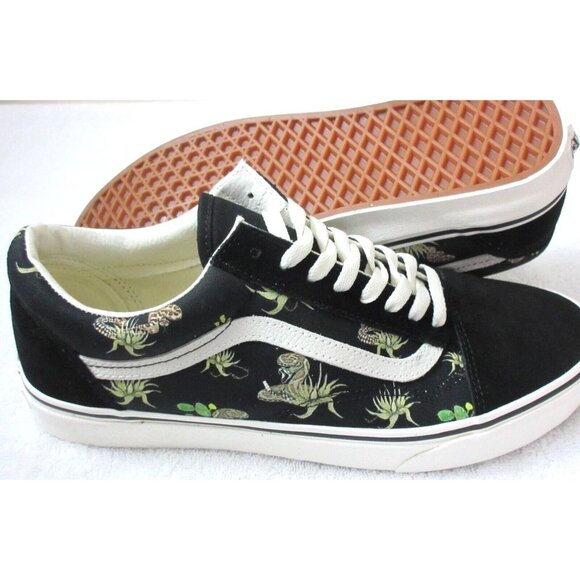 Vans Men's Old Skool Desert Snake Black White Canvas Suede shoes Sizes NIB - Picture 1 of 5